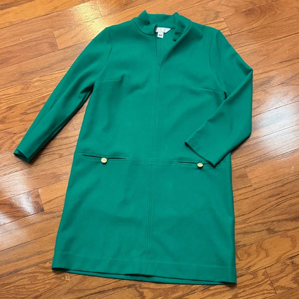 Lilly Pulitzer Vibrant Green Long Sleeve Dress